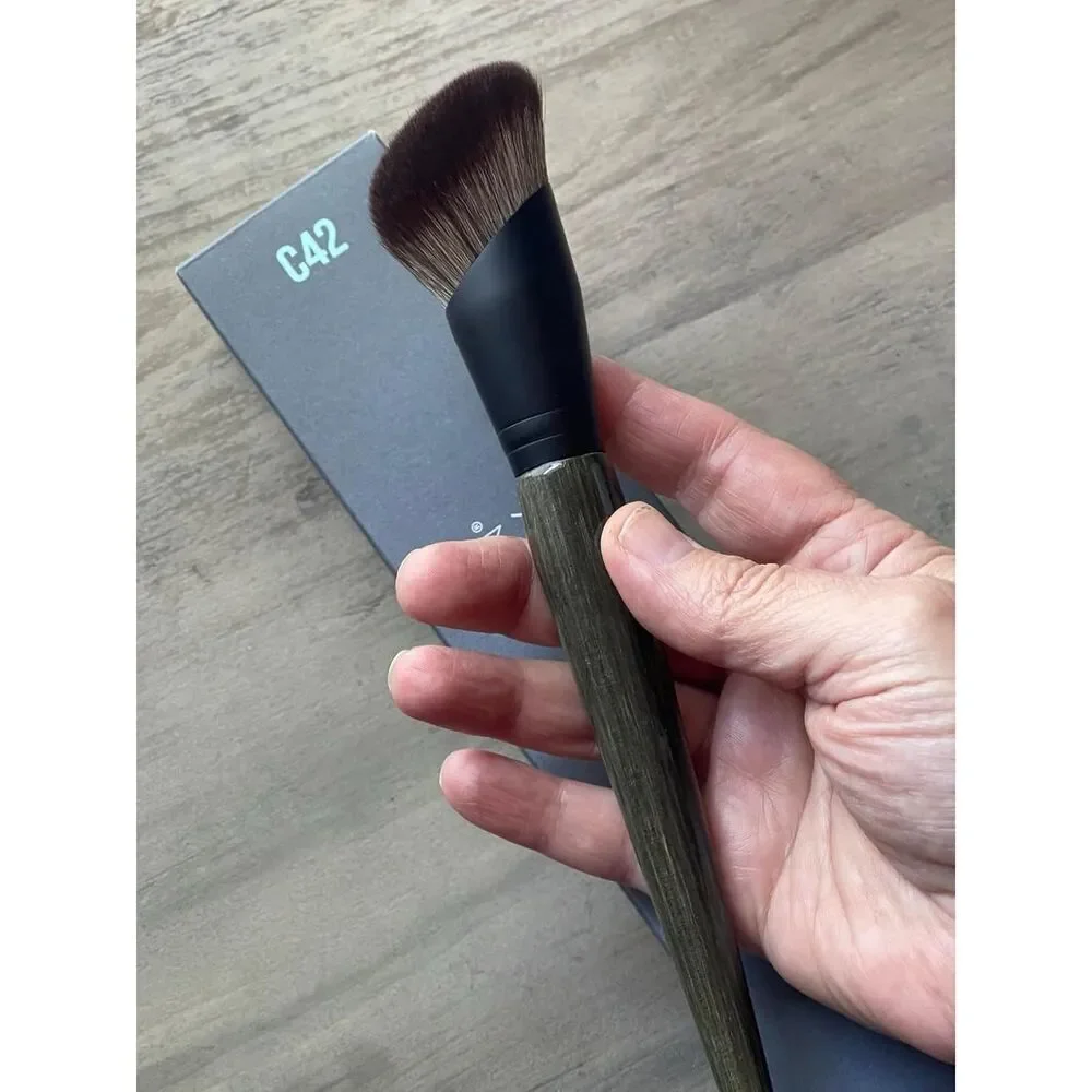 42 Professional Multi-Use Angled Makeup Brush For Buffing Blending Building